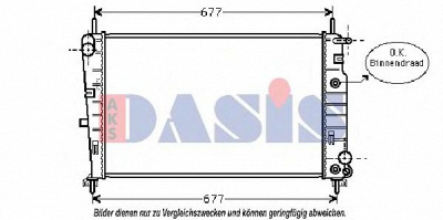 AKS DASIS 090031n -  Радиатор, охлаждение двигателя